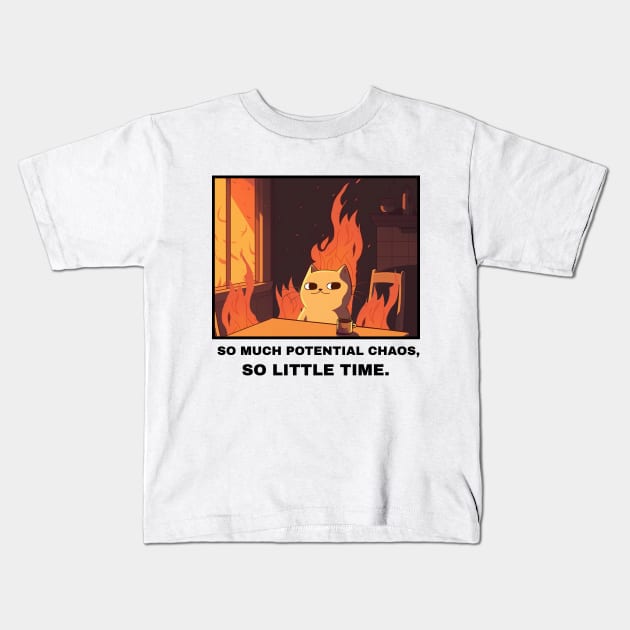 So much chaos, so little time Kids T-Shirt by mksjr